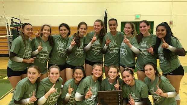Saint Francis-Mountain View (Calif.) girls VB team courtesy SFHS athletics, Oct. 5 2022